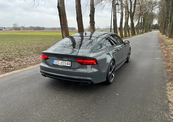 Audi A7 cena 152999 przebieg: 163000, rok produkcji 2016 z Woźniki małe 106